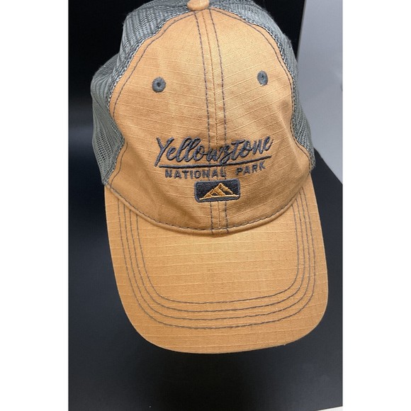 Yellowstone National Park Embroidered Snap Back Hat Mesh - Picture 1 of 8